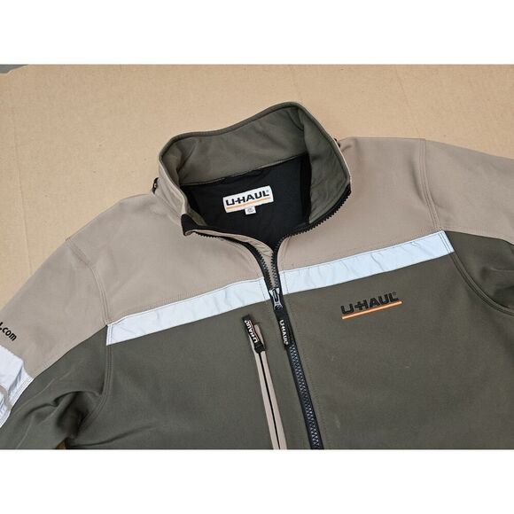 U-Haul Men’s Employee Jacket - Size 2XL - Reflective Zip-Up - Green - Picture 7 of 16